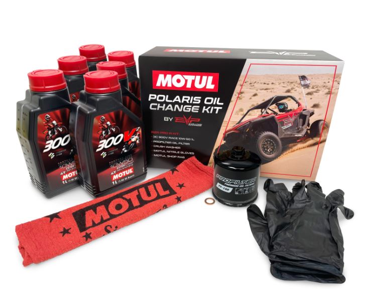 Polaris Pro R Race Spec 10W-50 Oil Change Kit