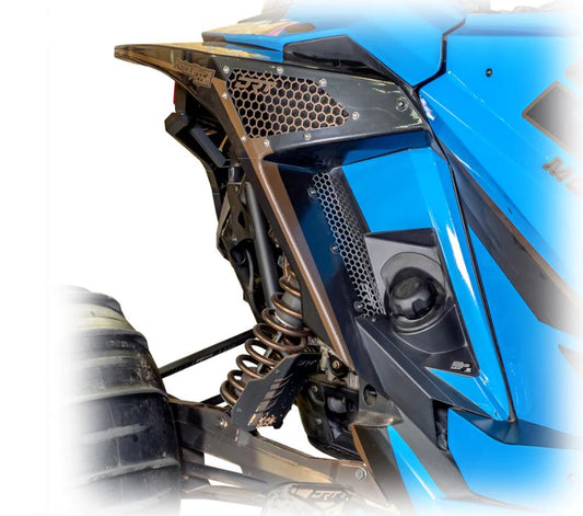 DRT Polaris RZR Pro R/Turbo R Aluminum Rear Fender Screen set