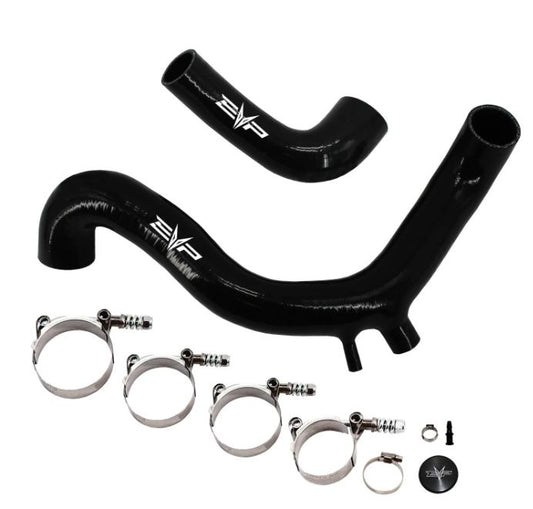 2017-2019 Can Am Maverick X3 Silicone Charge Tubes with BOV Port- Black