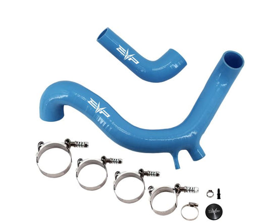 2017-2019 Can Am Maverick X3 Silicone Charge Tubes with BOV Port- RC Blue