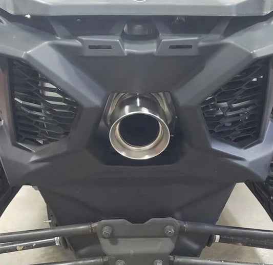 Can Am Maverick X3 "Just The Tip" Exhaust Tip Upgrade- Brushed