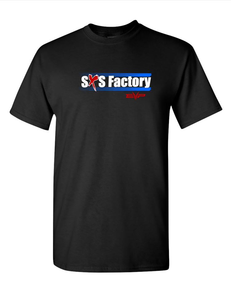 SXS Factory White/ Blue Logo T Shirt