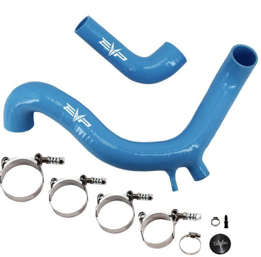 2020-2023 Can Am Maverick X3 Silicone Charge Tubes with BOV Port, Blue