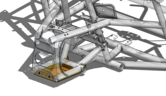 Maverick X3 Chromoly Front Diff Tray - Sturdy chromoly front differential tray designed to provide superior protection and durability for Can-Am Maverick X3 vehicles during off-road adventures.